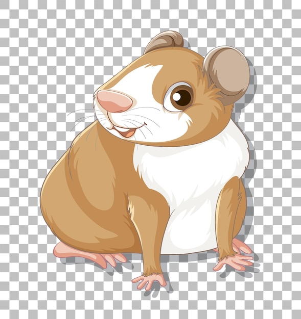 Free vector hamster in cartoon style