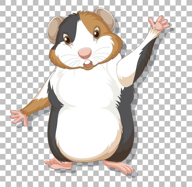 Free vector hamster in cartoon style