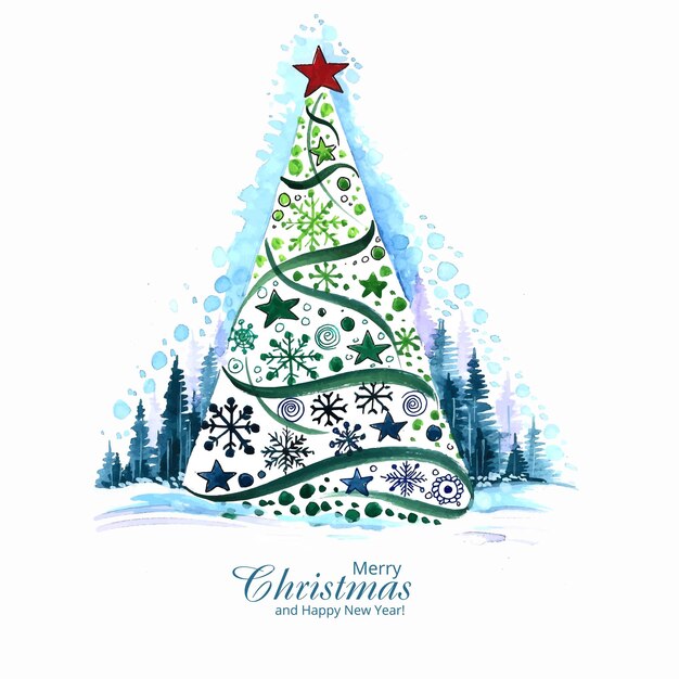 Ручной обращается художественный дизайн рождественской елки