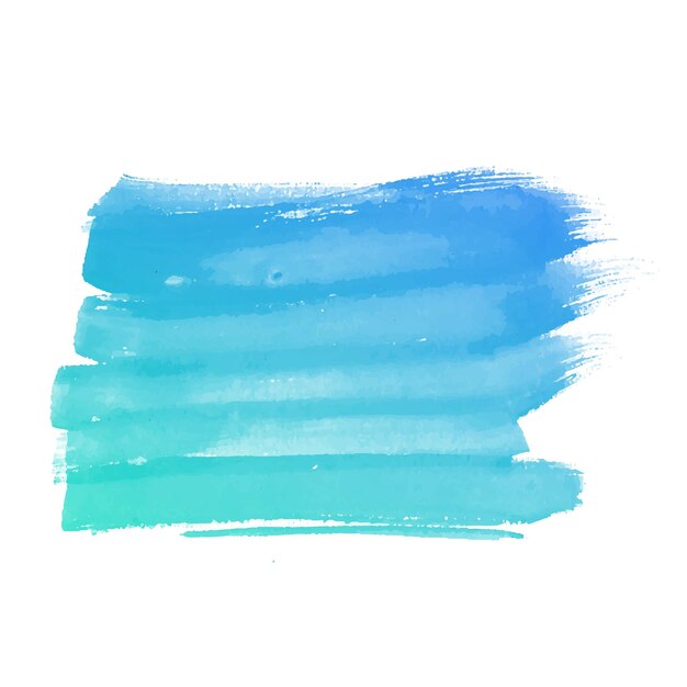 Hand draw colorful brush stroke watercolor design