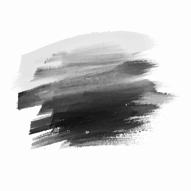 Free vector hand draw gray watercolor strock design