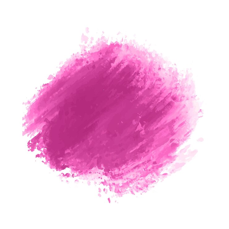 Free Vector hand draw pink brush watercolor strock design