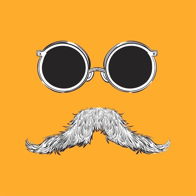 Free vector hand drawing illustration of hipster style concept