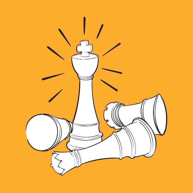 chess king piece 2494274 Vector Art at Vecteezy