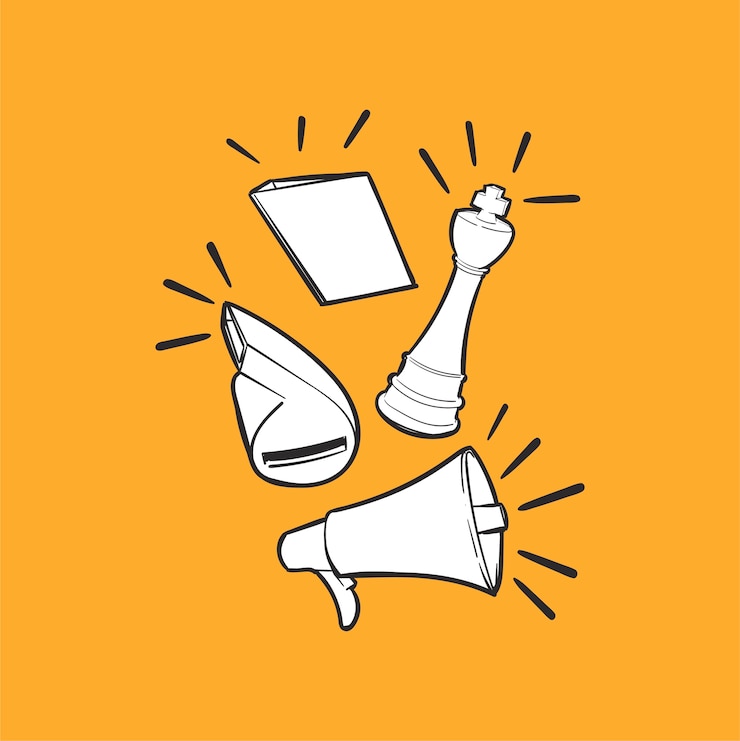 Free Vector hand drawing illustration of leadership concept