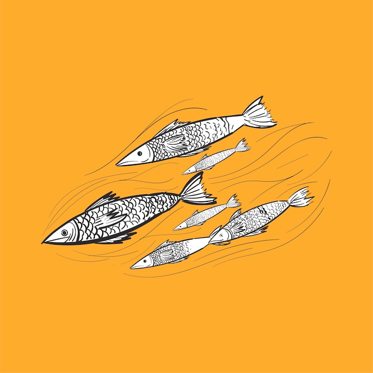 Free Vector hand drawing illustration of leadership concept