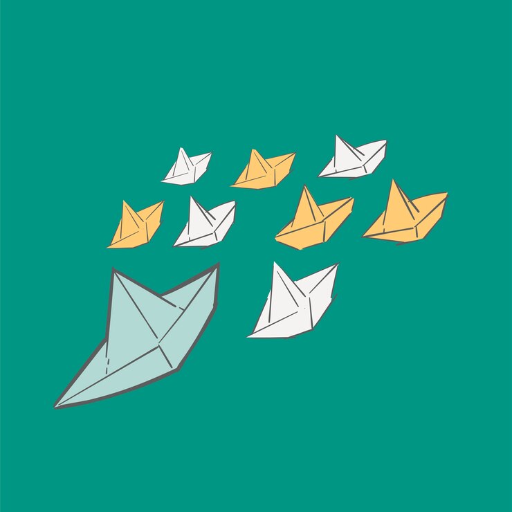 Free Vector hand drawing illustration of leadership concept