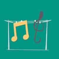 Free vector hand drawing illustration of music entertainment concept