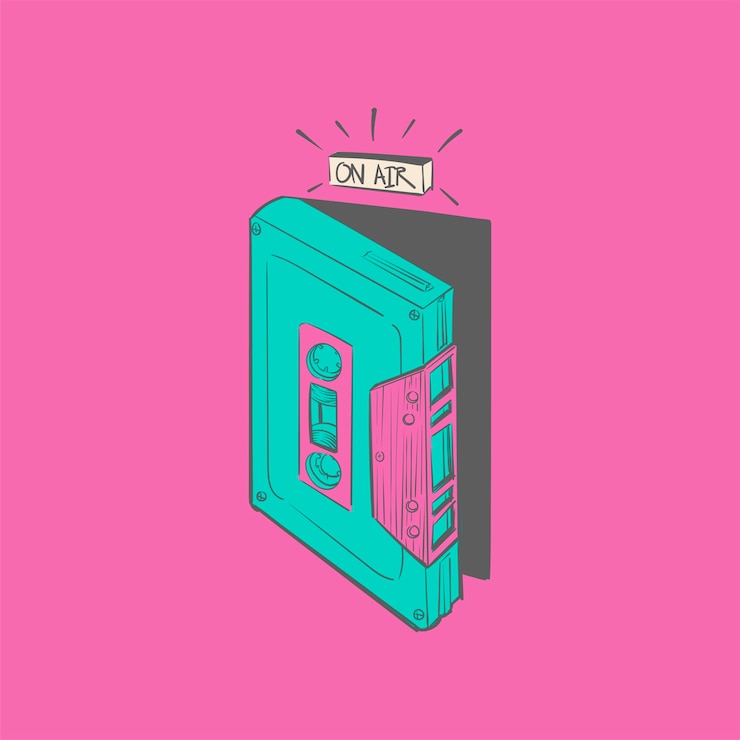 Free Vector hand drawing illustration of music entertainment concept