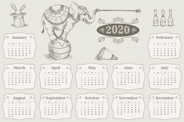 Календарь на 25 год черно белый Page 23 Calendar Printable Vectors & Illustrations for Free Download