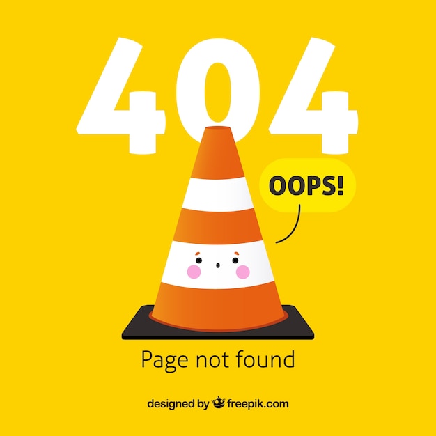 Hand drawn 404 error template