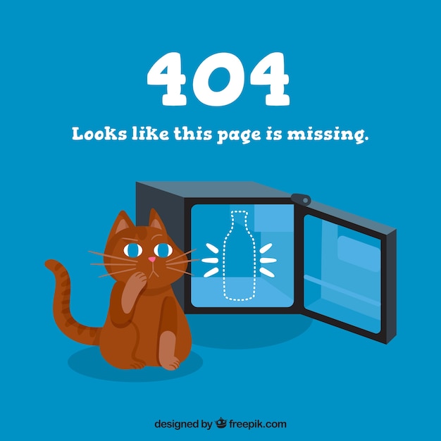 Free vector hand drawn 404 error