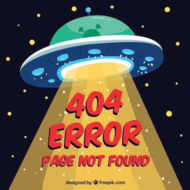 Hand drawn 404 error