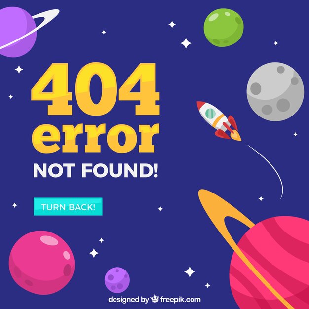 Hand drawn 404 error