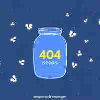 Free vector hand drawn 404 error