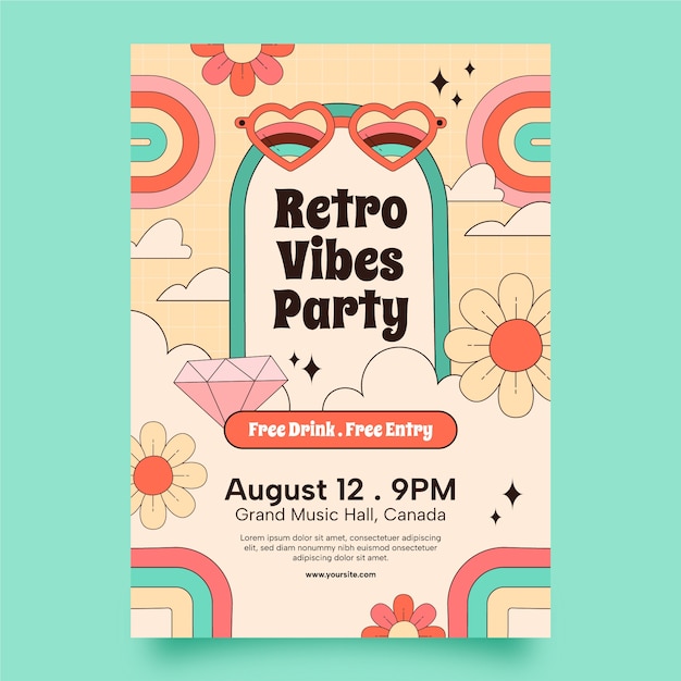 Retro Flyer Images - Free Download on Freepik