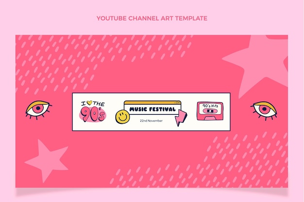 Canale youtube del festival musicale anni '90 disegnato a mano