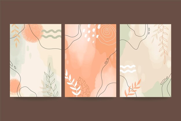 手描きの抽象芸術カバーコレクション
