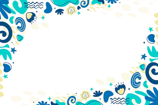 Free vector hand drawn abstract doodle background