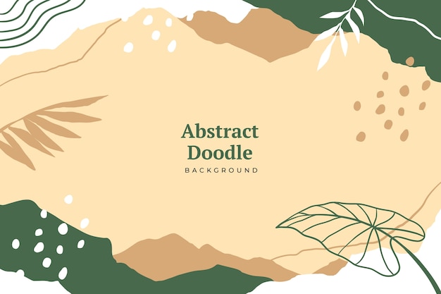 Fondo astratto di doodle disegnato a mano