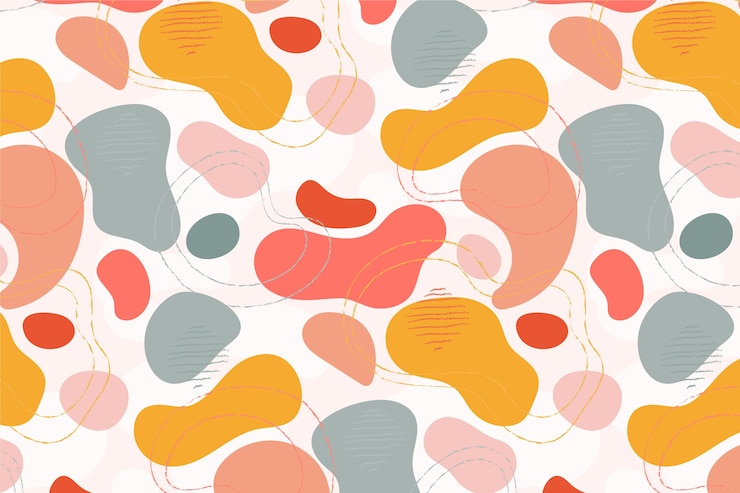 Free Vector hand drawn abstract doodle pattern design
