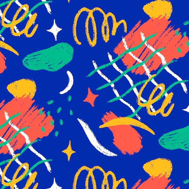 Hand drawn abstract doodle pattern design