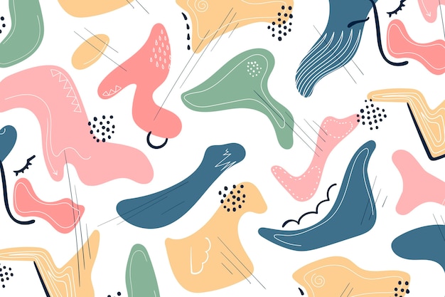 Free vector hand drawn abstract element pattern