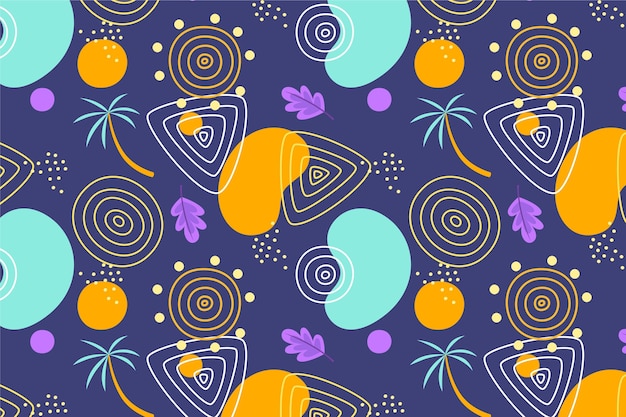 Free vector hand drawn abstract element pattern