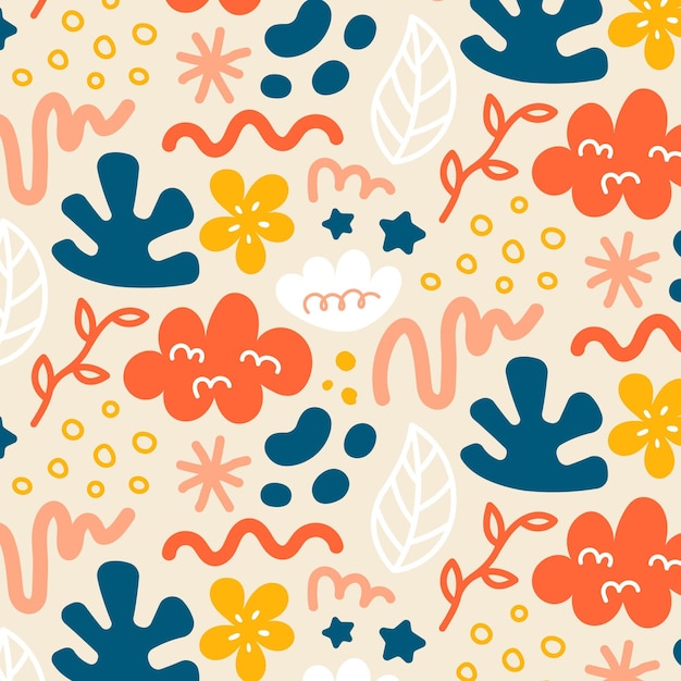 Free vector hand drawn abstract element pattern