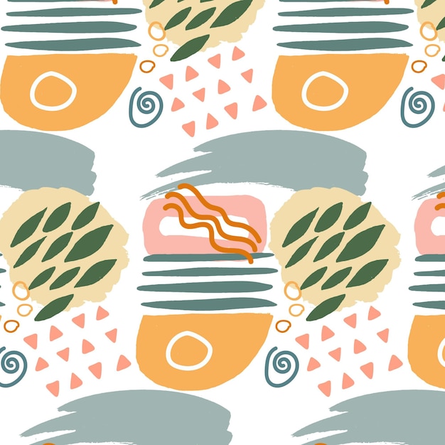 Free vector hand drawn abstract element pattern