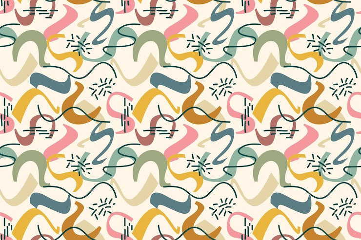 Free Vector hand drawn abstract element pattern