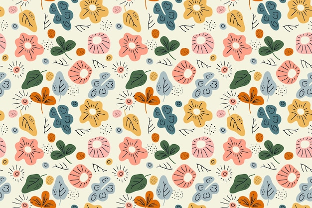 Free Vector hand drawn abstract element pattern