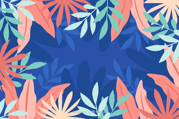 Free vector hand drawn abstract floral background