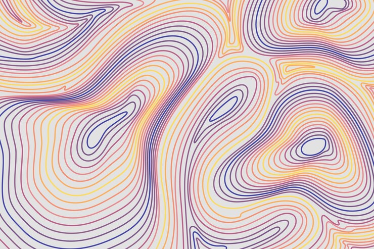 Free Vector hand drawn abstract outline background