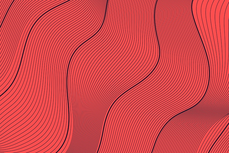 Free Vector hand drawn abstract outline background