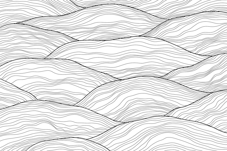 Free Vector hand drawn abstract outline background