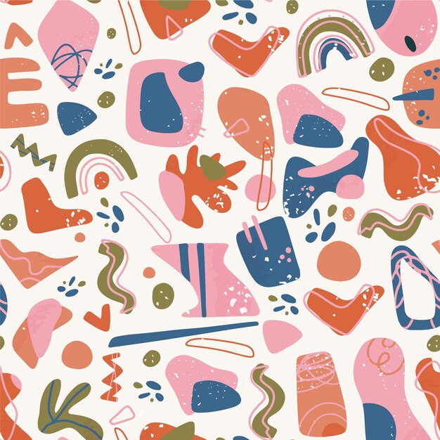 hand drawn abstract pattern design