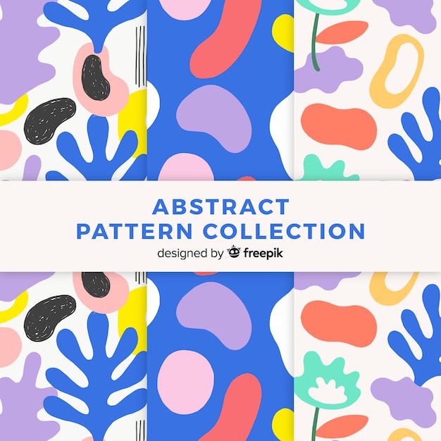 Free vector hand drawn abstract pattern pack