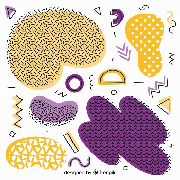 Free Vector hand drawn abstract shape background