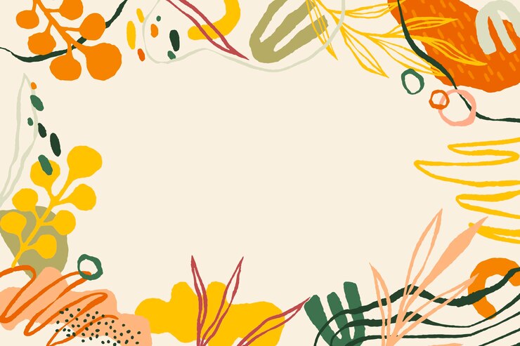 無料Vector 手描きの抽象的な形の背景