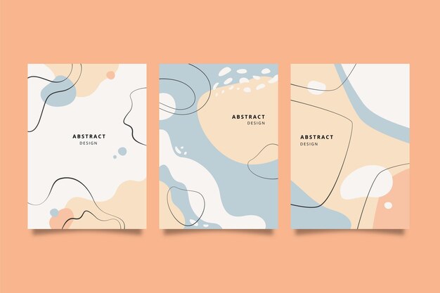 Hand drawn abstract shapes cover collection