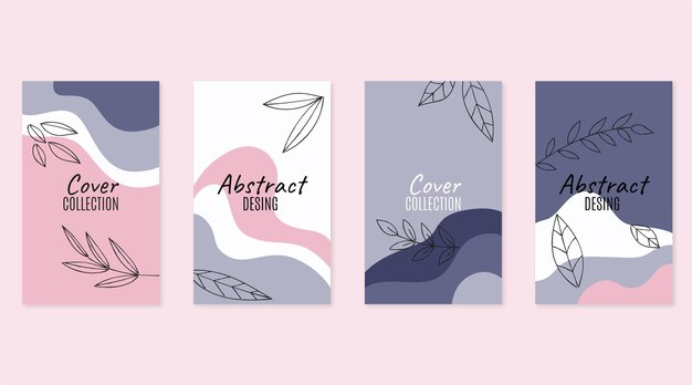 Hand drawn abstract shapes cover collection