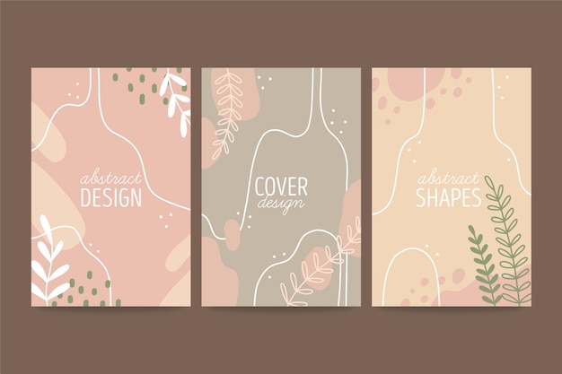 Hand drawn abstract shapes cover collection