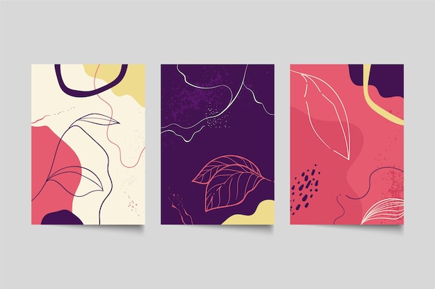 Hand drawn abstract shapes cover collection