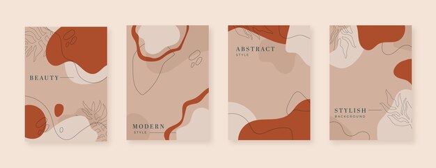 Hand drawn abstract shapes cover collection