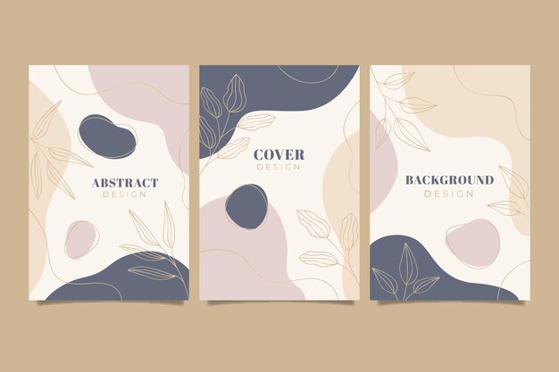 Hand drawn abstract shapes cover collection