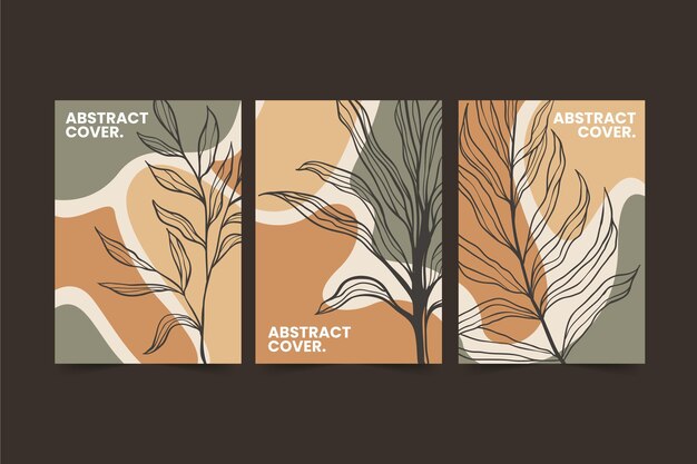 Hand drawn abstract shapes cover collection