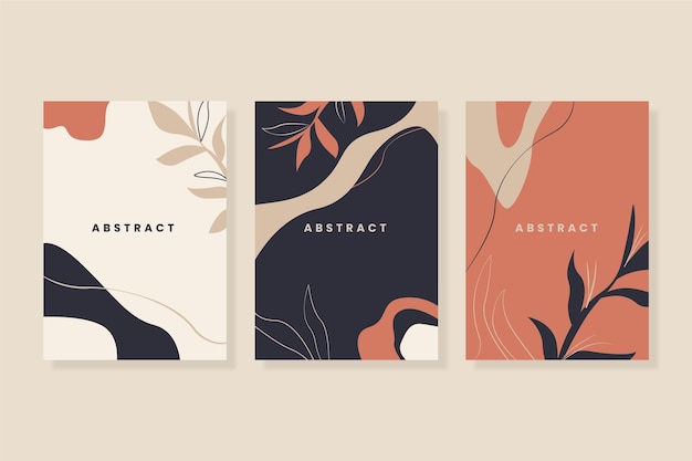 Hand drawn abstract shapes cover collection