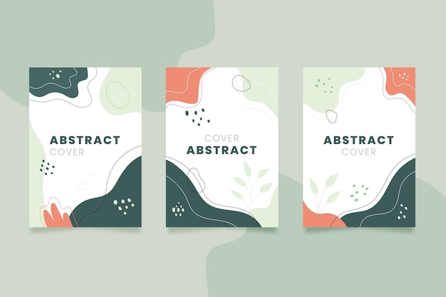 Hand drawn abstract shapes cover pack