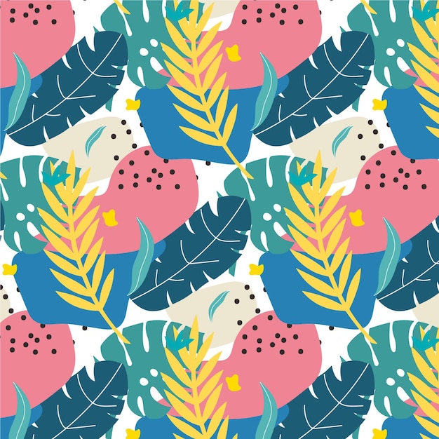 Free Vector | Hand drawn abstract style nature pattern